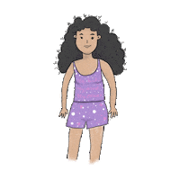 santriciailustraciones color latina ilustracion lila Sticker