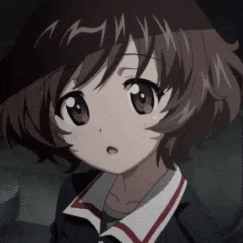 Girls Und Panzer Happy Face GIF