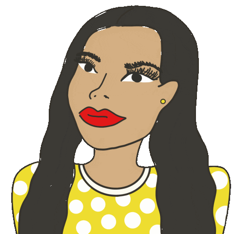 Truecolorsnyc Gal Art Color Illustration Kawaii Happy Sticker