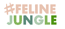 Jungle Cat Summer Sticker by FelineJungle