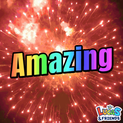 Party Wow GIF by Lucas and Friends by RV AppStudios