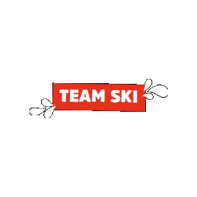 Team Ski Sticker by EscuelaMountain