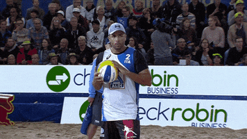 Beach Volleyball Jump GIF by Volleyball World