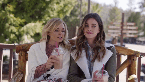 Iced Coffee GIF by Hallmark Movies & Mysteries - Find & Share on GIPHY