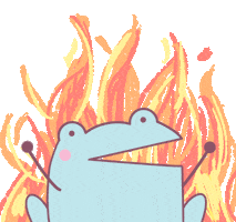 Fire This Is Fine Sticker by rainylune