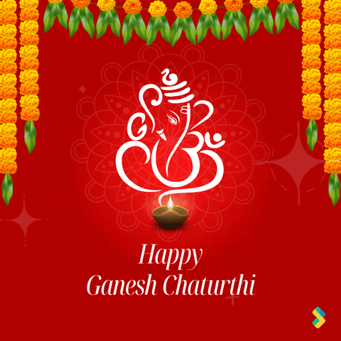 Ganesh Chaturthi Celebrations GIF by Bombay Softwares