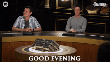 Goodevening Greeting GIF by The Traitors Australia
