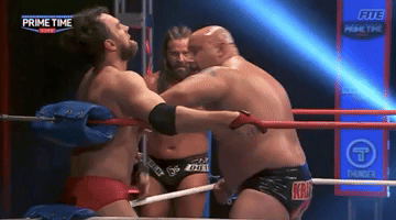 Slap GIF by United Wrestling Network