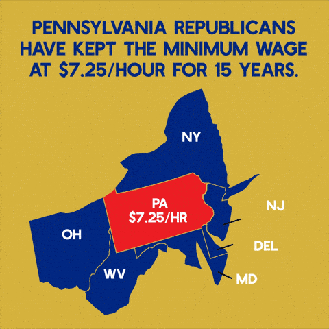 Pennsylvania Republicans Have Kept the Minimum Wage at $7.25/hour for 15 years.