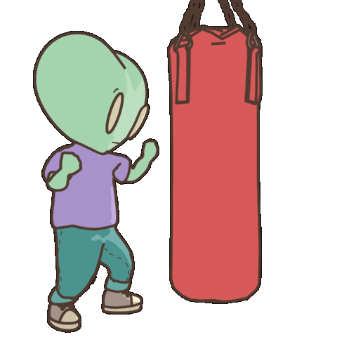 Locked In Fighting Sticker by LT3 Creations