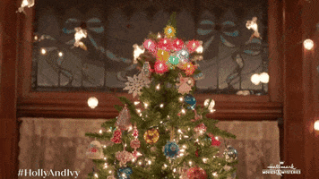 Christmas Tree Dancing GIF by Hallmark Movies & Mysteries