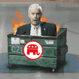 Ron Johnson GOP dumpster fire motion meme