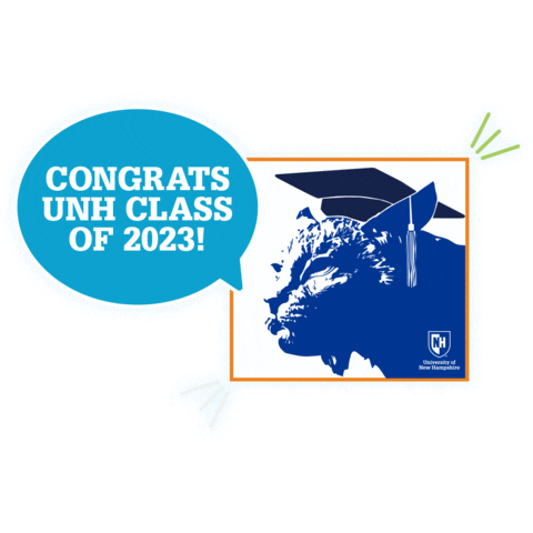 Graduation Commencement Sticker by University of New Hampshire