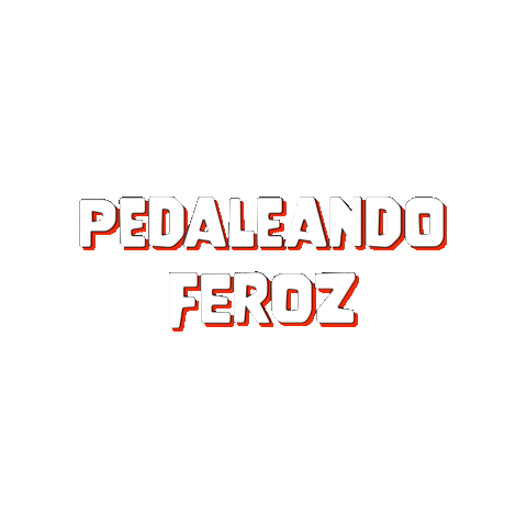 Pedaleando Feroz Sticker by El Box