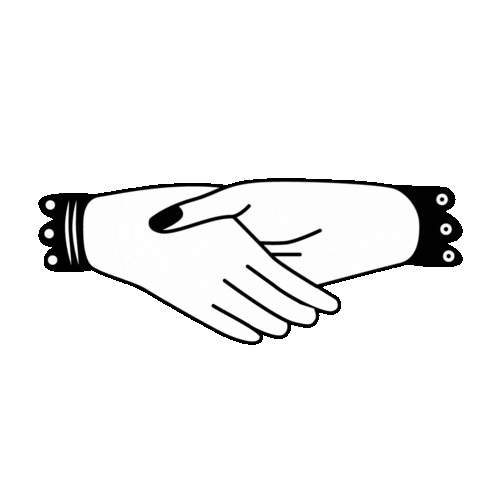 Handshake Collaboration Sticker