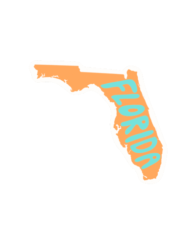 Sunshine State Usa Sticker