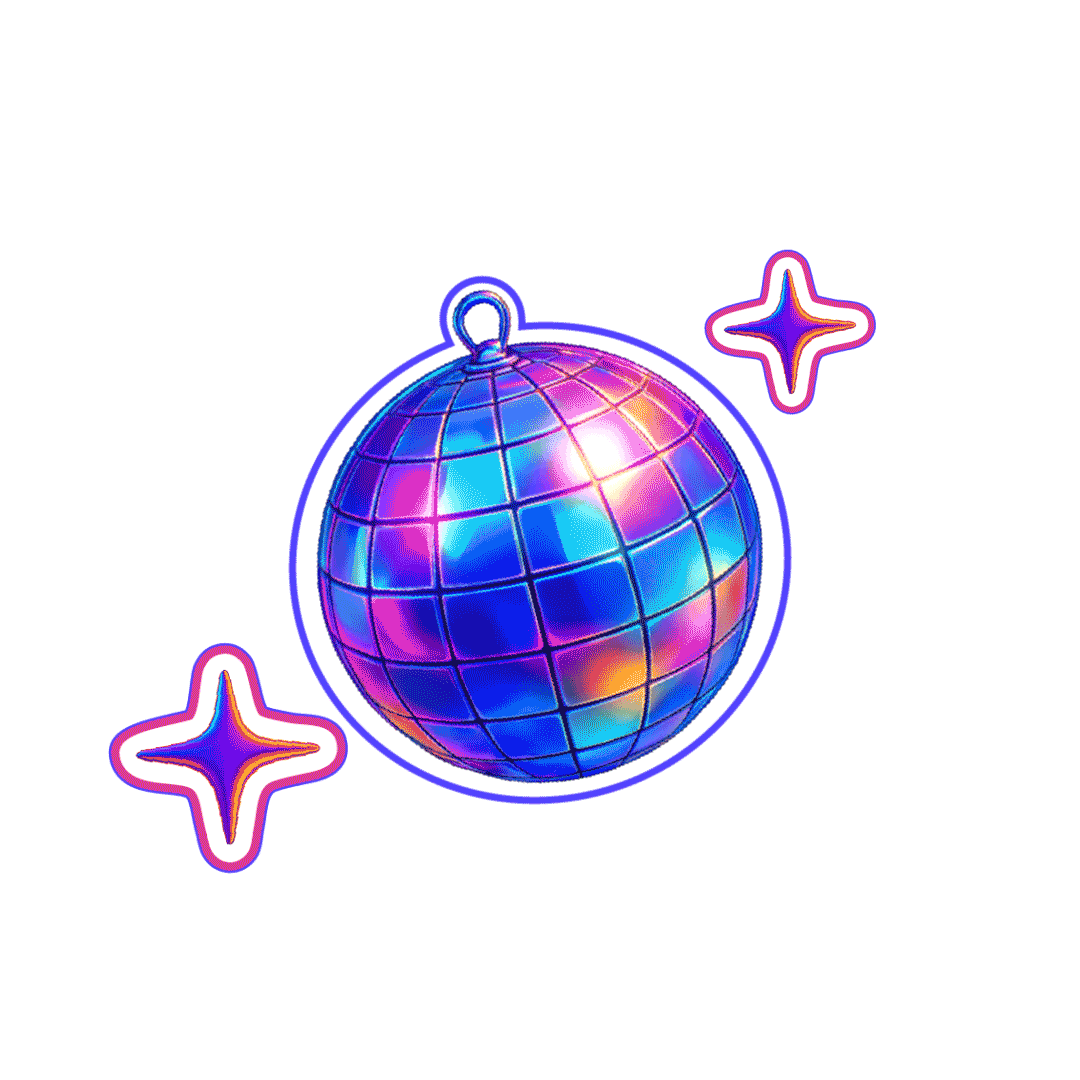 Disco Lamp Sticker by Rukita
