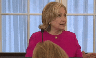 Looking Hillary Clinton GIF by GIPHY News
