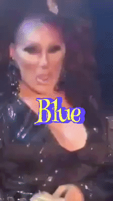 candyrichardz blue actress celebrity drag queen GIF