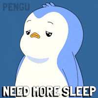 Tired Morning GIF by Pudgy Penguins