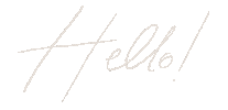 Lines Hello Sticker