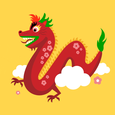 Chinese New Year Dragon GIF by Jessica Lau