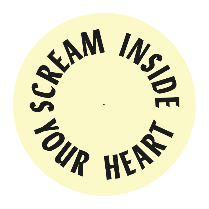 Heart Screaming Sticker by Wall-to-Wall