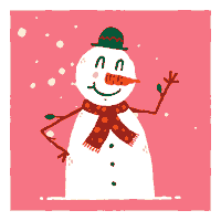 Snowman Christmas Letter GIF by Matt Joyce