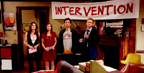How I Met Your Mother Intervention GIF