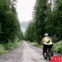 Mountain Biking Goodbye GIF by TLC
