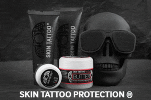 skintattooprotection skull tattoo skin aftercare GIF