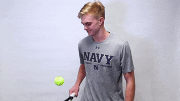 Navy M Tennis GIF by Navy Athletics