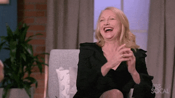 PBSSoCal laughs pbs socal variety studio actors on actors patricia clarkson GIF