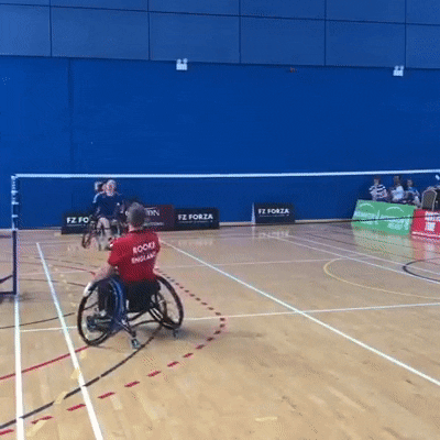 BWFBadminton epic wheelchair badminton bwf GIF
