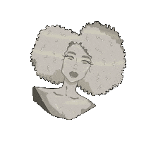 Podcast Afro Sticker by Angelique Houtveen