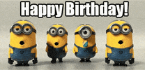 happy birthday minions GIF