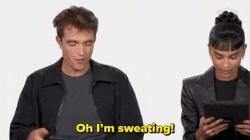 Sweating Robert Pattinson GIF by BuzzFeed