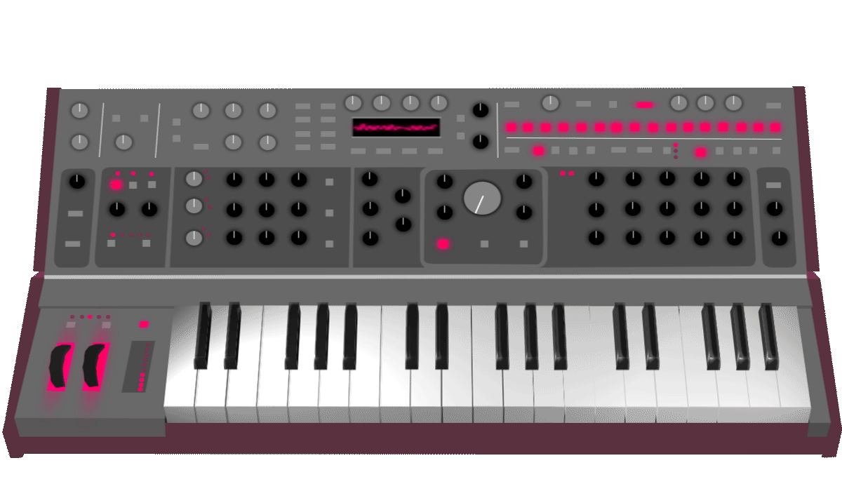 Keyboard Synth Sticker by Bax Music for iOS & Android GIPHY