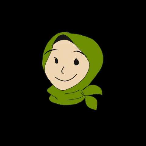 aniseeson happy smile hallo hijab GIF