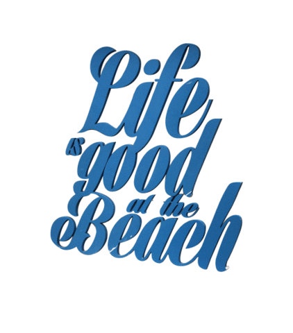 Life Is Good At The Beach Sticker by Gazebbo