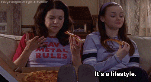 gilmore girls pizza GIF