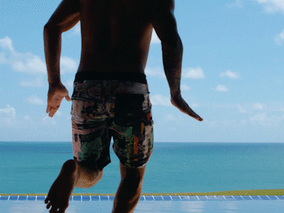 Costa Blanca Films jump pool flip dive GIF