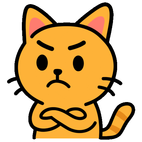 Angry Cat Sticker