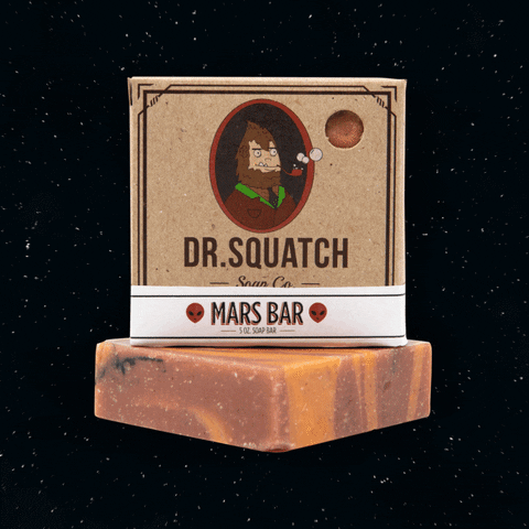 Mars Bar Space GIF by DrSquatchSoapCo
