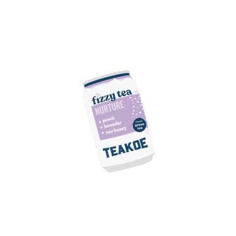 Teakoe_Tea drink tea purple peach Sticker
