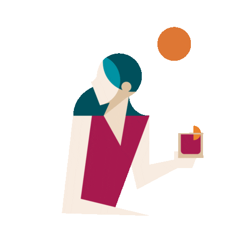 Happy Hour Art Sticker by Blablaismi