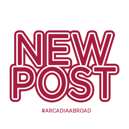 College University Sticker by Arcadia Abroad