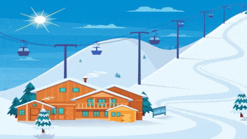 Ski Resort Winter GIF