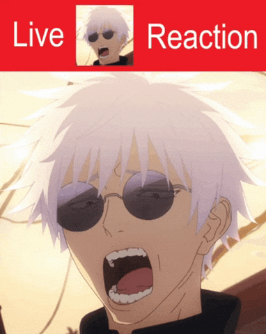 Gojo Disgust GIF
