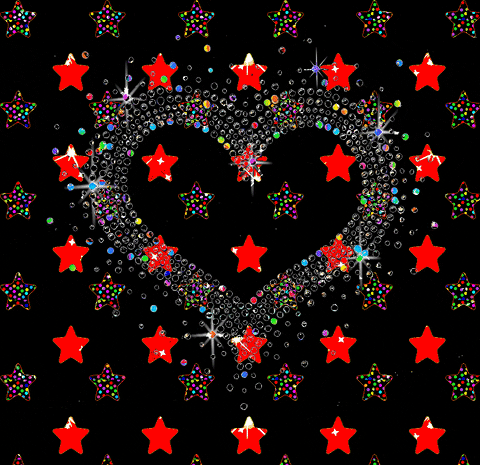 Glitter Hearts GIF - Glitter Hearts Stars - Discover & Share GIFs